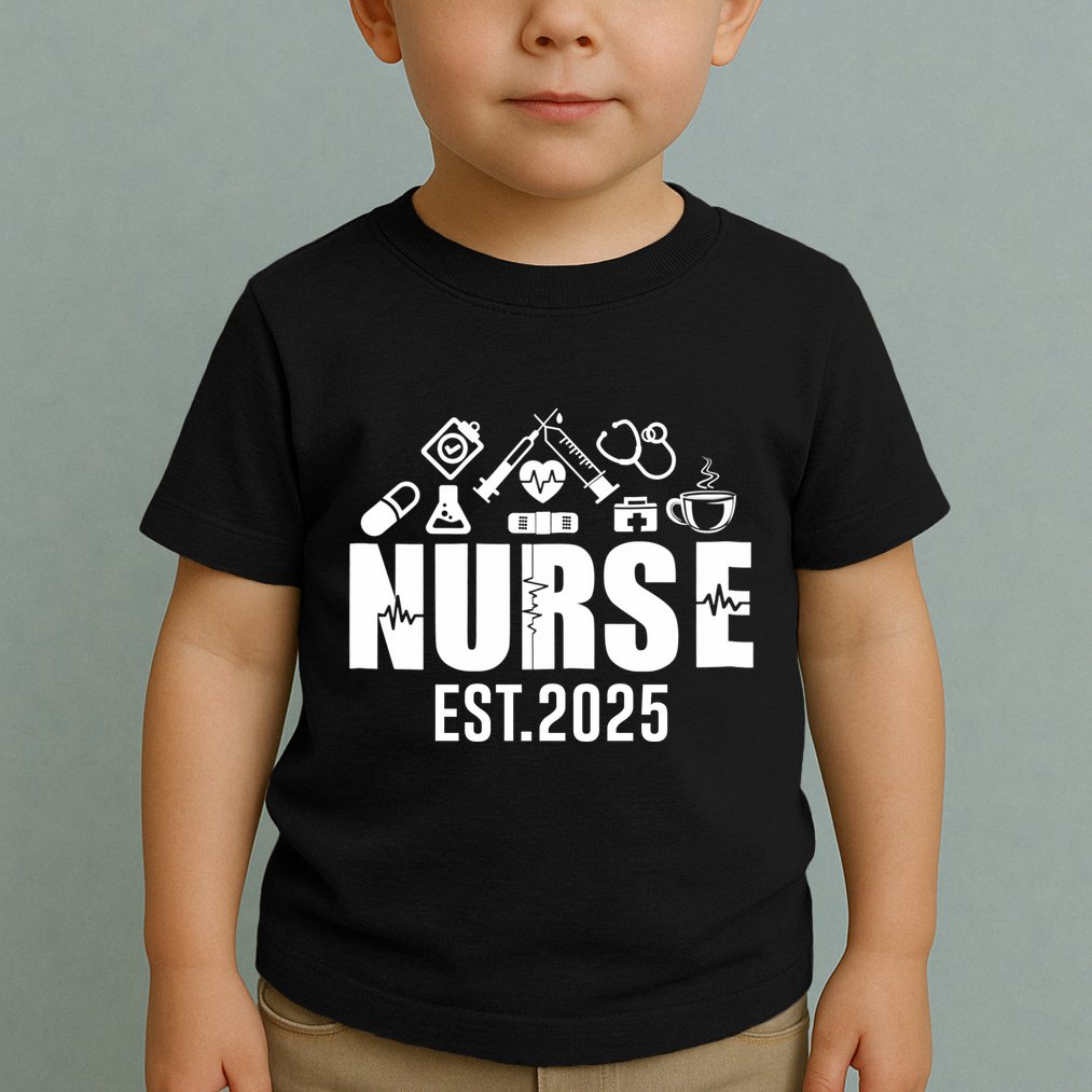New Nurse Est 2025 Rn Nursing School Graduation Graduate Bsn Toddler T-Shirt