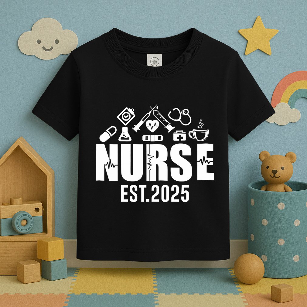 New Nurse Est 2025 Rn Nursing School Graduation Graduate Bsn Toddler T-Shirt