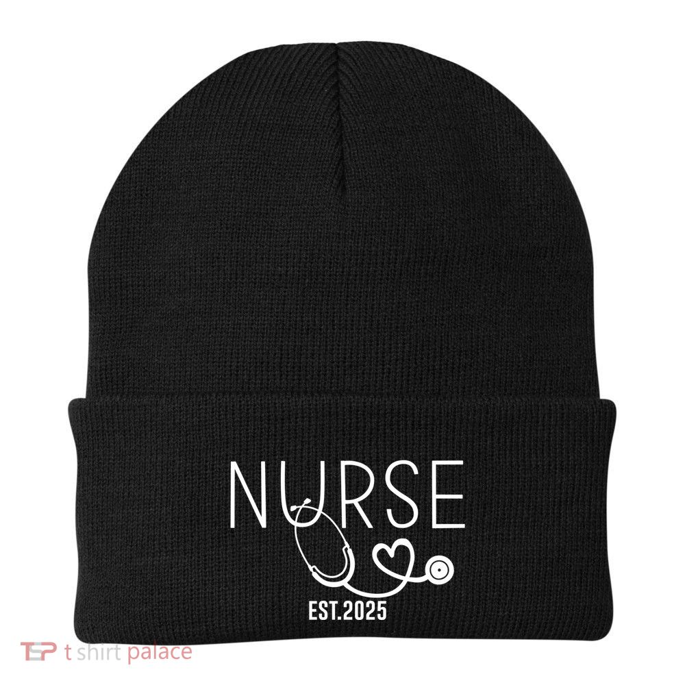 New Nurse Est 2025 Rn Nursing School Graduation Graduate Bsn Beanie