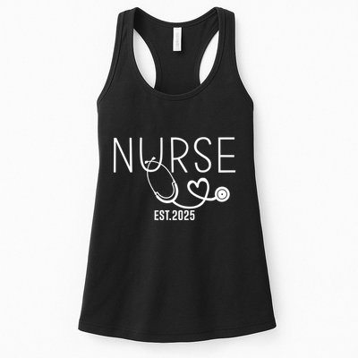 New Nurse Est 2025 Rn Nursing School Graduation Graduate Bsn Womens Tank Top