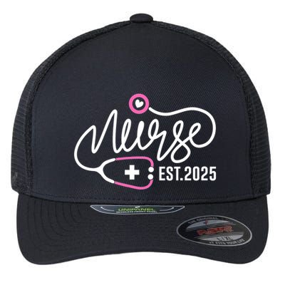 New Nurse Est 2025 Rn Nursing School Graduation Graduate Bsn Flexfit Unipanel Trucker Cap