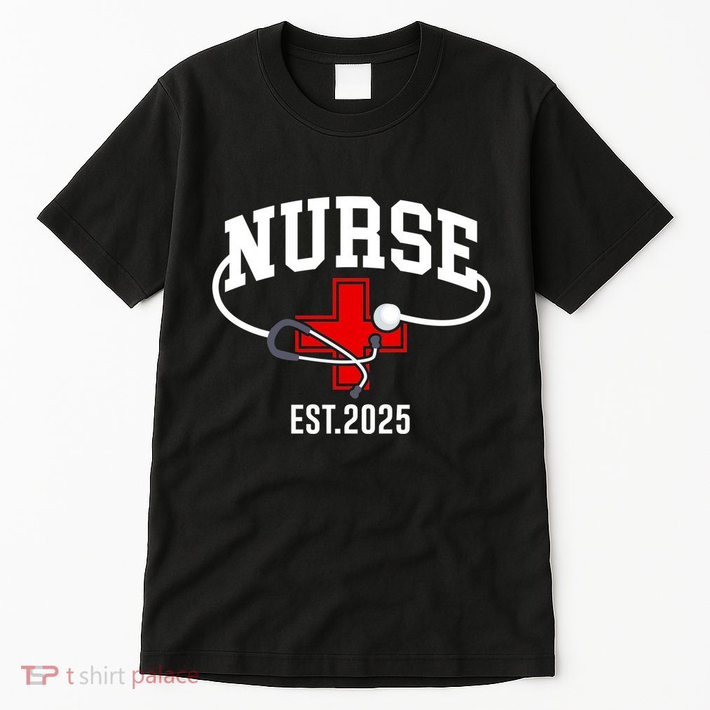 New Nurse Est 2025 Rn Nursing School Graduation Graduate Bsn Tall T-Shirt