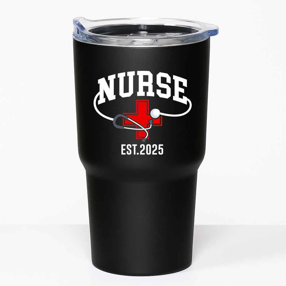 New Nurse Est 2025 Rn Nursing School Graduation Graduate Bsn Tumbler