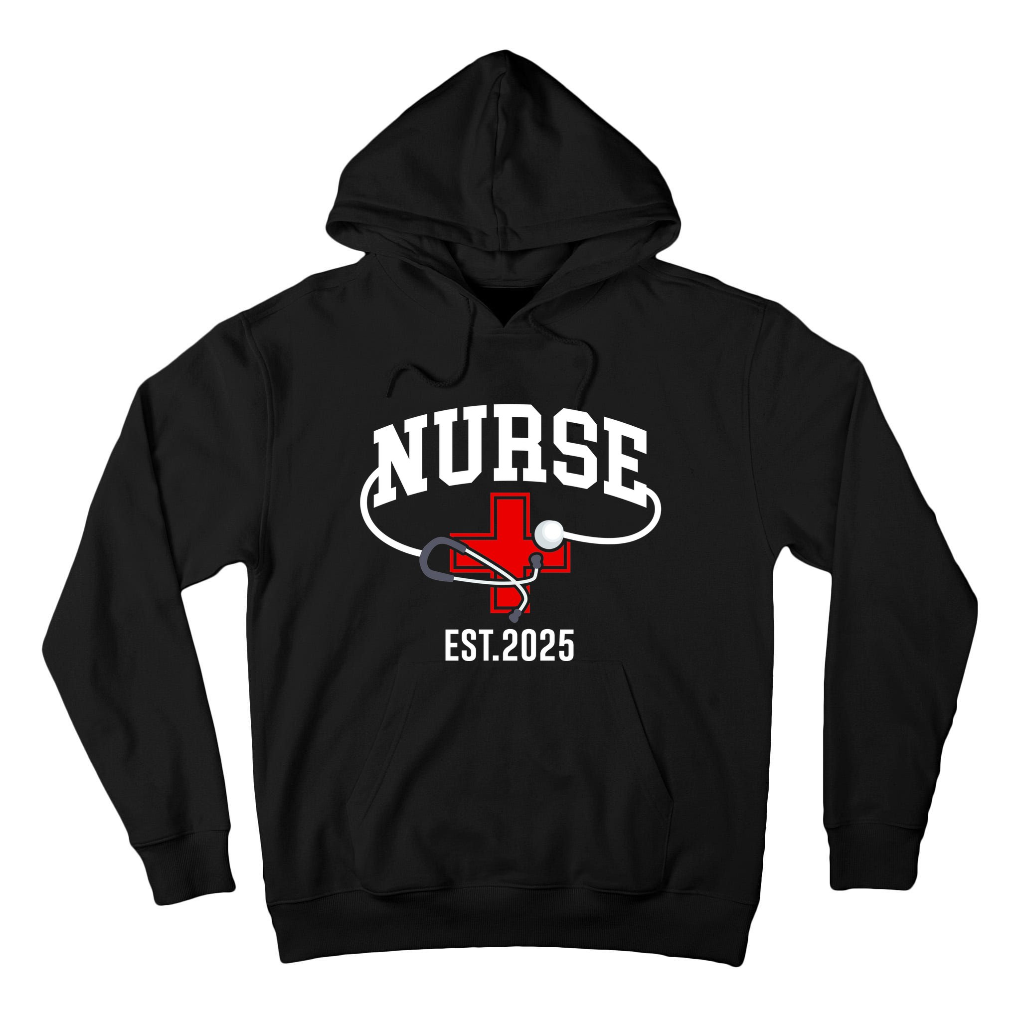 New Nurse Est 2025 Rn Nursing School Graduation Graduate Bsn Tall Hoodie