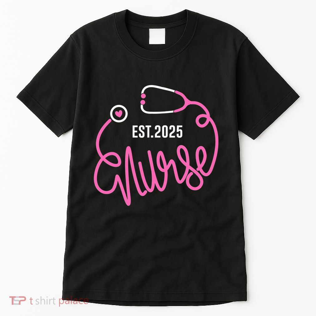 New Nurse Est 2025 Rn Nursing School Graduation Graduate Bsn Tall T-Shirt