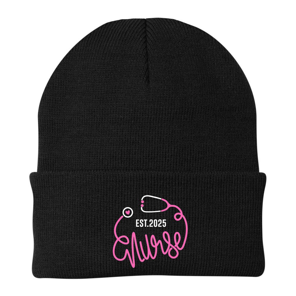 New Nurse Est 2025 Rn Nursing School Graduation Graduate Bsn Beanie