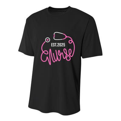 New Nurse Est 2025 Rn Nursing School Graduation Graduate Bsn Youth Performance Sprint T-Shirt