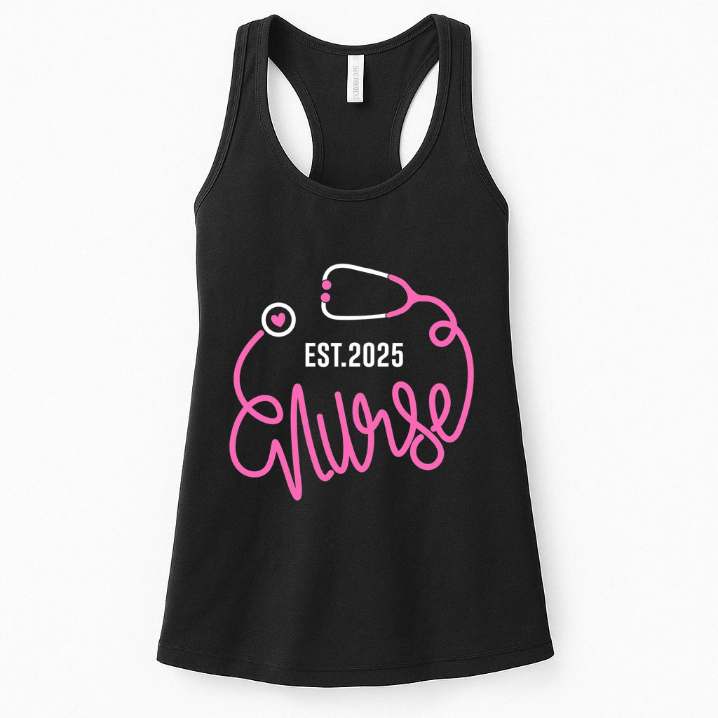 New Nurse Est 2025 Rn Nursing School Graduation Graduate Bsn Womens Tank Top