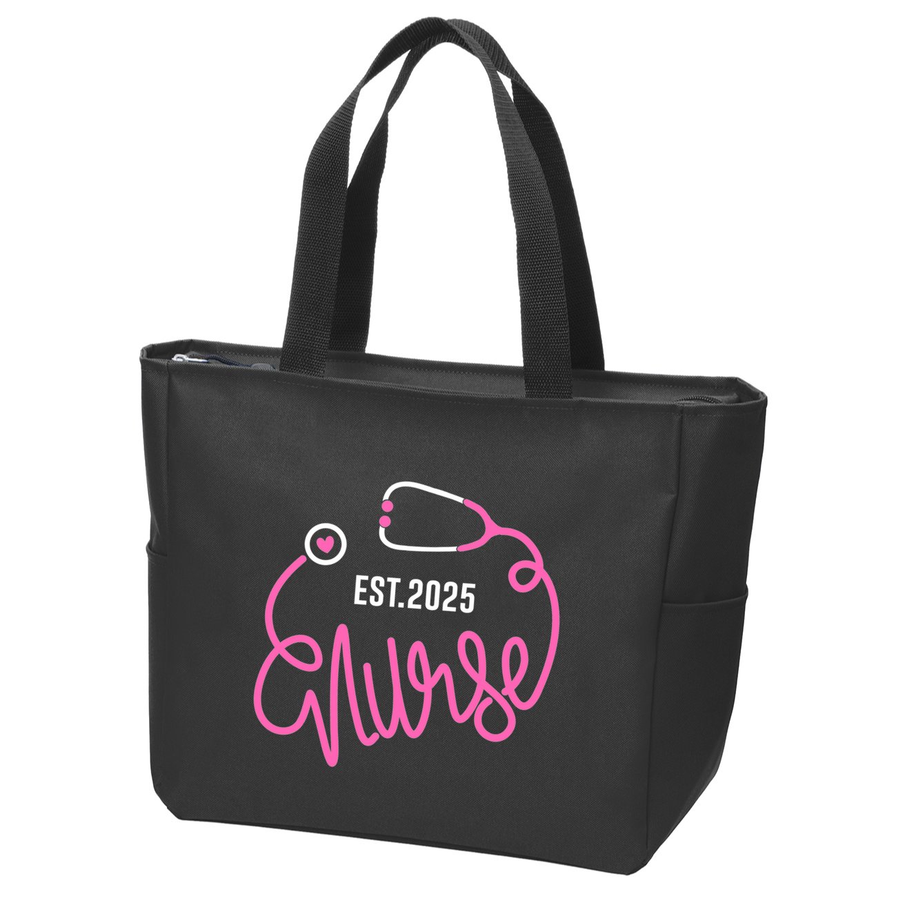 New Nurse Est 2025 Rn Nursing School Graduation Graduate Bsn Zip Tote Bag