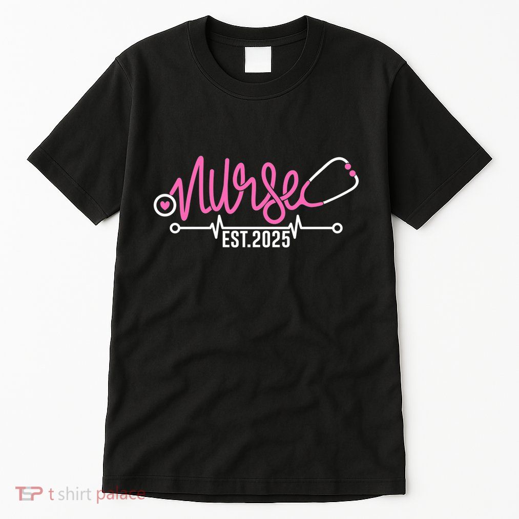 New Nurse Est 2025 Rn Nursing School Graduation Graduate Bsn Tall T-Shirt