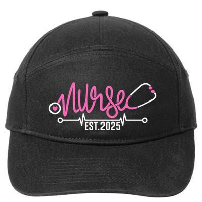 New Nurse Est 2025 Rn Nursing School Graduation Graduate Bsn 7-Panel Snapback Hat