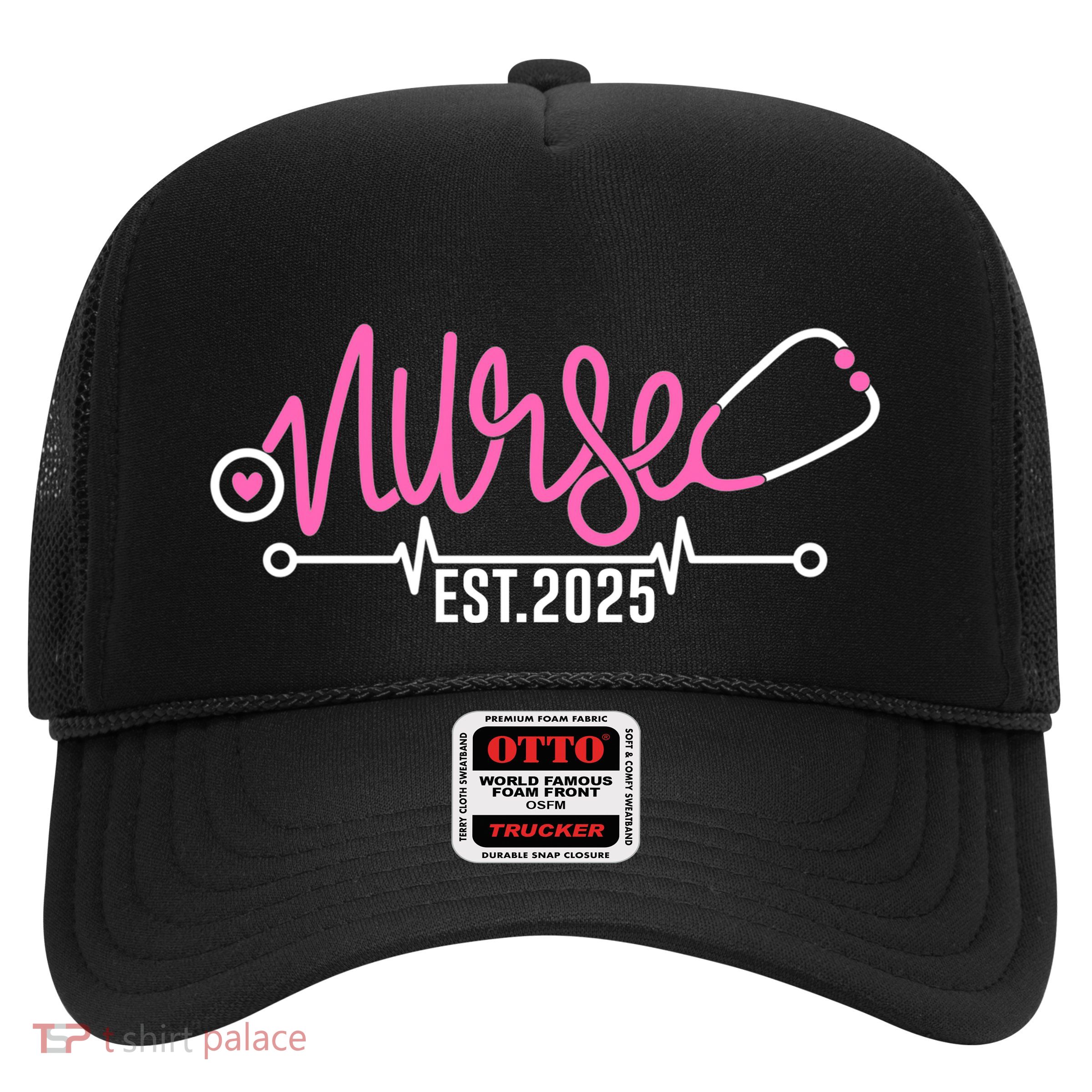 New Nurse Est 2025 Rn Nursing School Graduation Graduate Bsn Trucker Hat