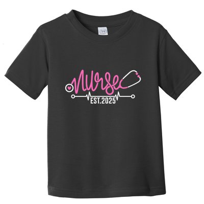 New Nurse Est 2025 Rn Nursing School Graduation Graduate Bsn Toddler T-Shirt
