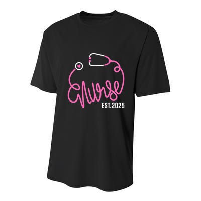 New Nurse Est 2025 Rn Nursing School Graduation Graduate Bsn Youth Performance Sprint T-Shirt