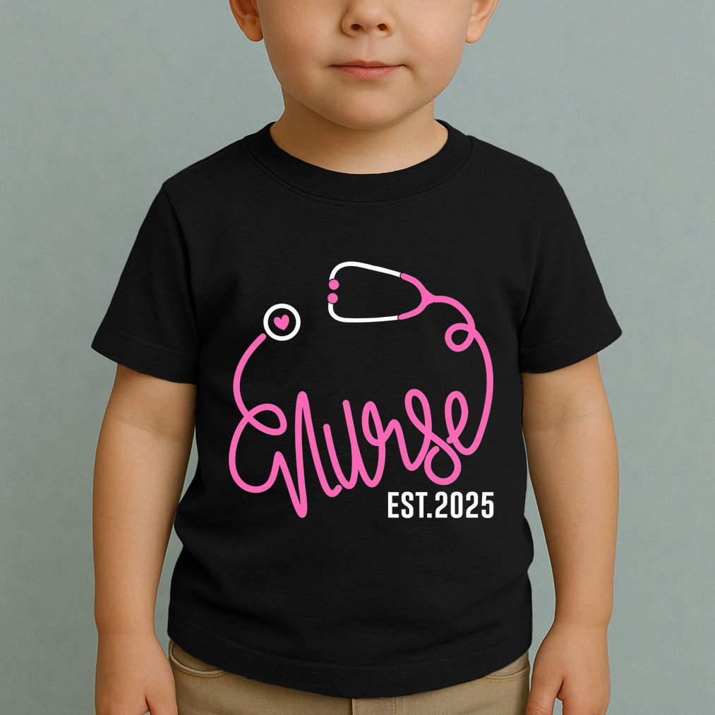 New Nurse Est 2025 Rn Nursing School Graduation Graduate Bsn Toddler T-Shirt