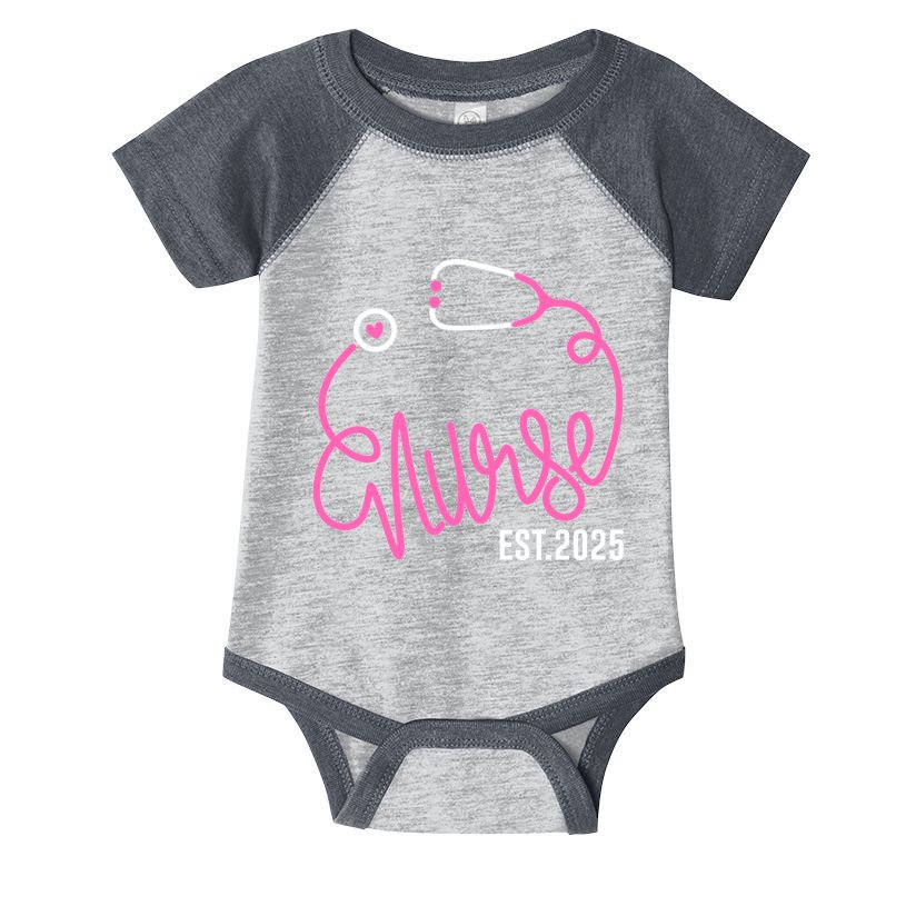 New Nurse Est 2025 Rn Nursing School Graduation Graduate Bsn Infant Baby Jersey Bodysuit