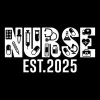 New Nurse Est 2025 Rn Nursing School Graduation Graduate Bsn Drawstring Bag