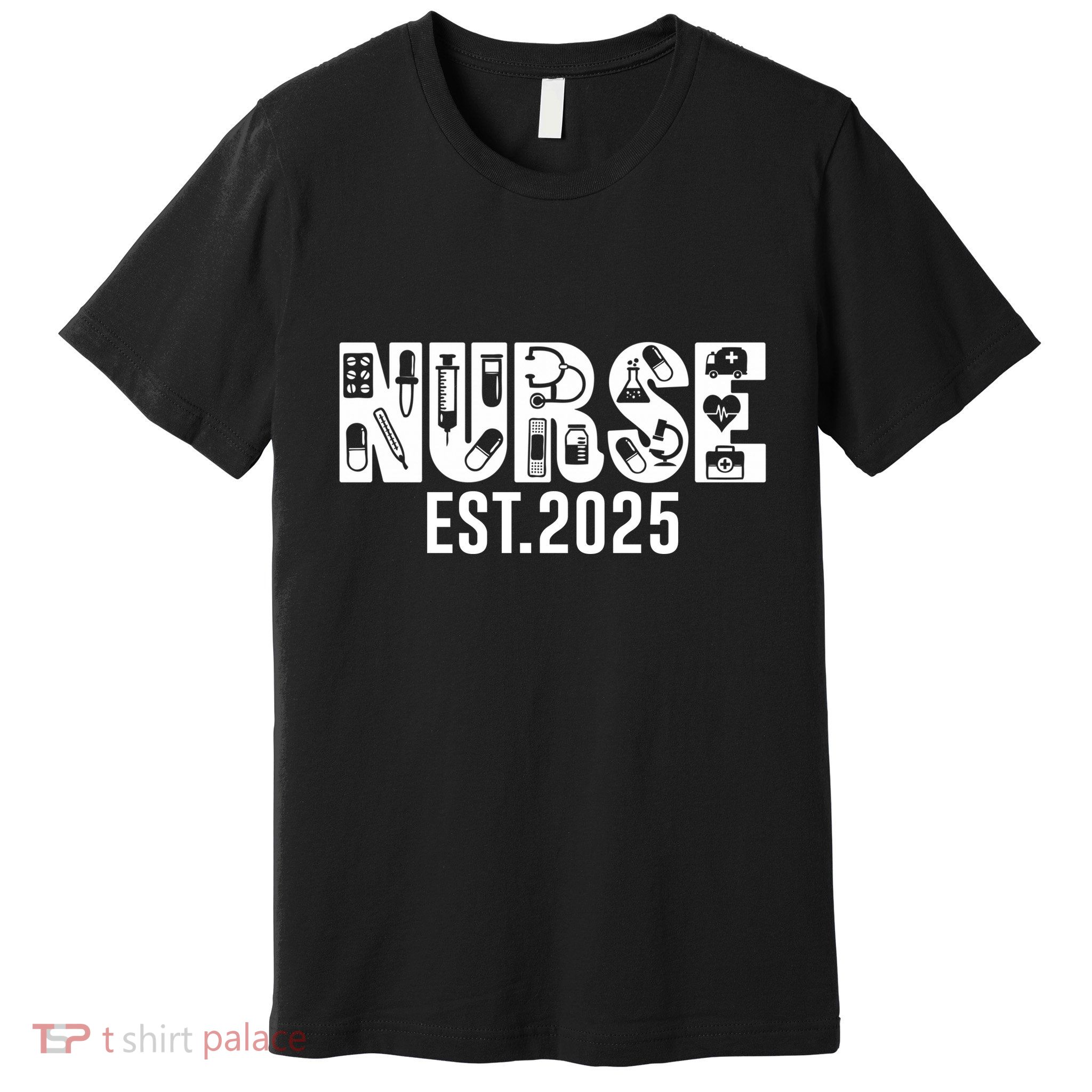 New Nurse Est 2025 Rn Nursing School Graduation Graduate Bsn Premium T-Shirt