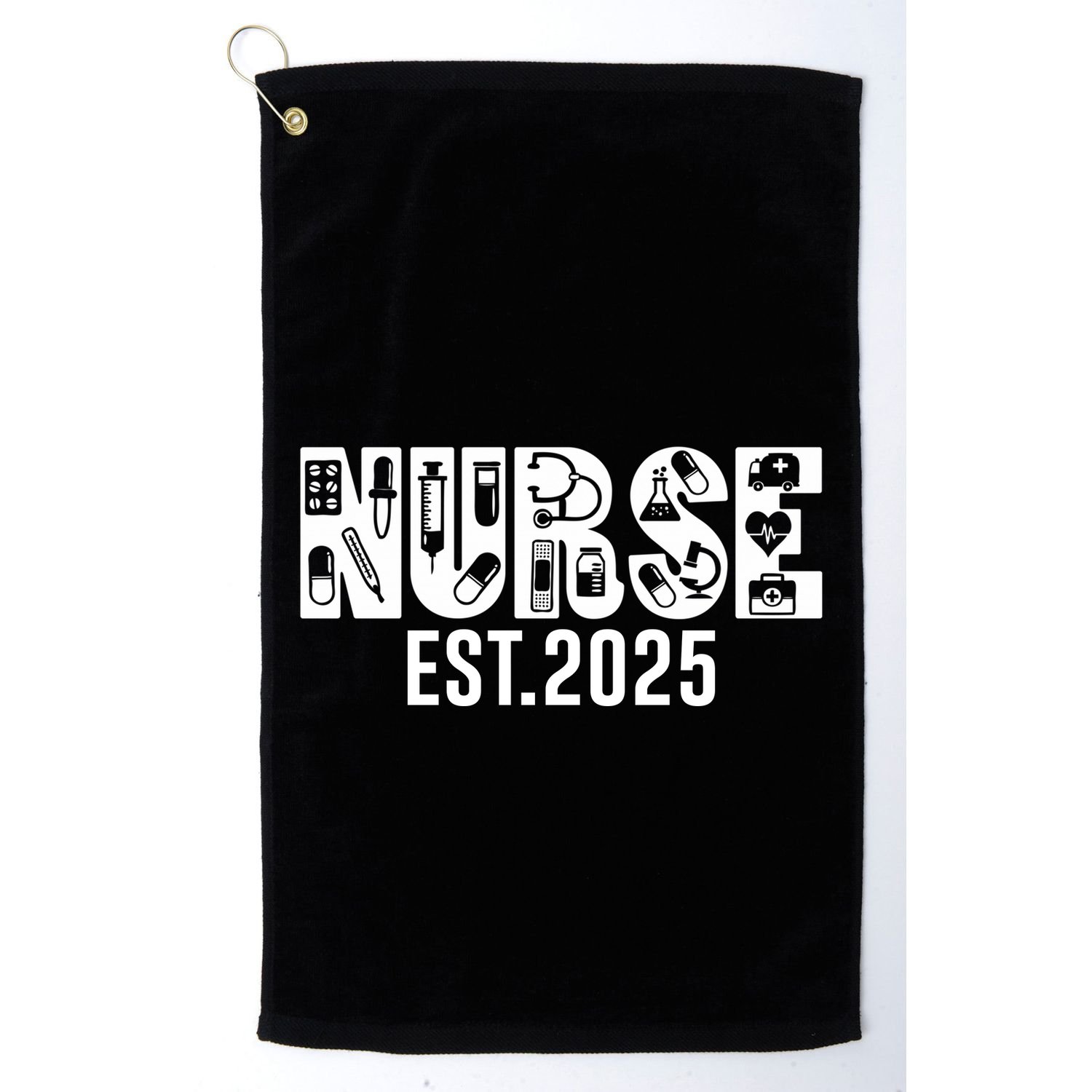 New Nurse Est 2025 Rn Nursing School Graduation Graduate Bsn Golf Towel