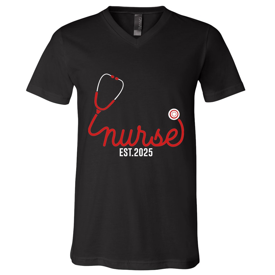 New Nurse Est 2025 Rn Nursing School Graduation Graduate Bsn V-Neck T-Shirt