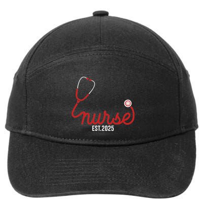 New Nurse Est 2025 Rn Nursing School Graduation Graduate Bsn 7-Panel Snapback Hat