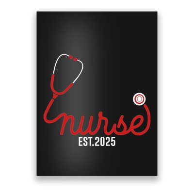 New Nurse Est 2025 Rn Nursing School Graduation Graduate Bsn Poster