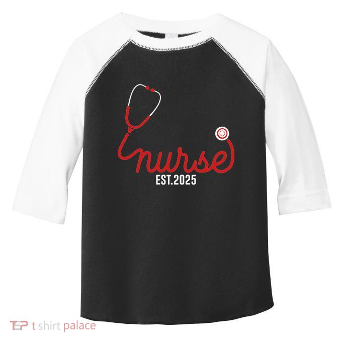 New Nurse Est 2025 Rn Nursing School Graduation Graduate Bsn Toddler Fine Jersey T-Shirt