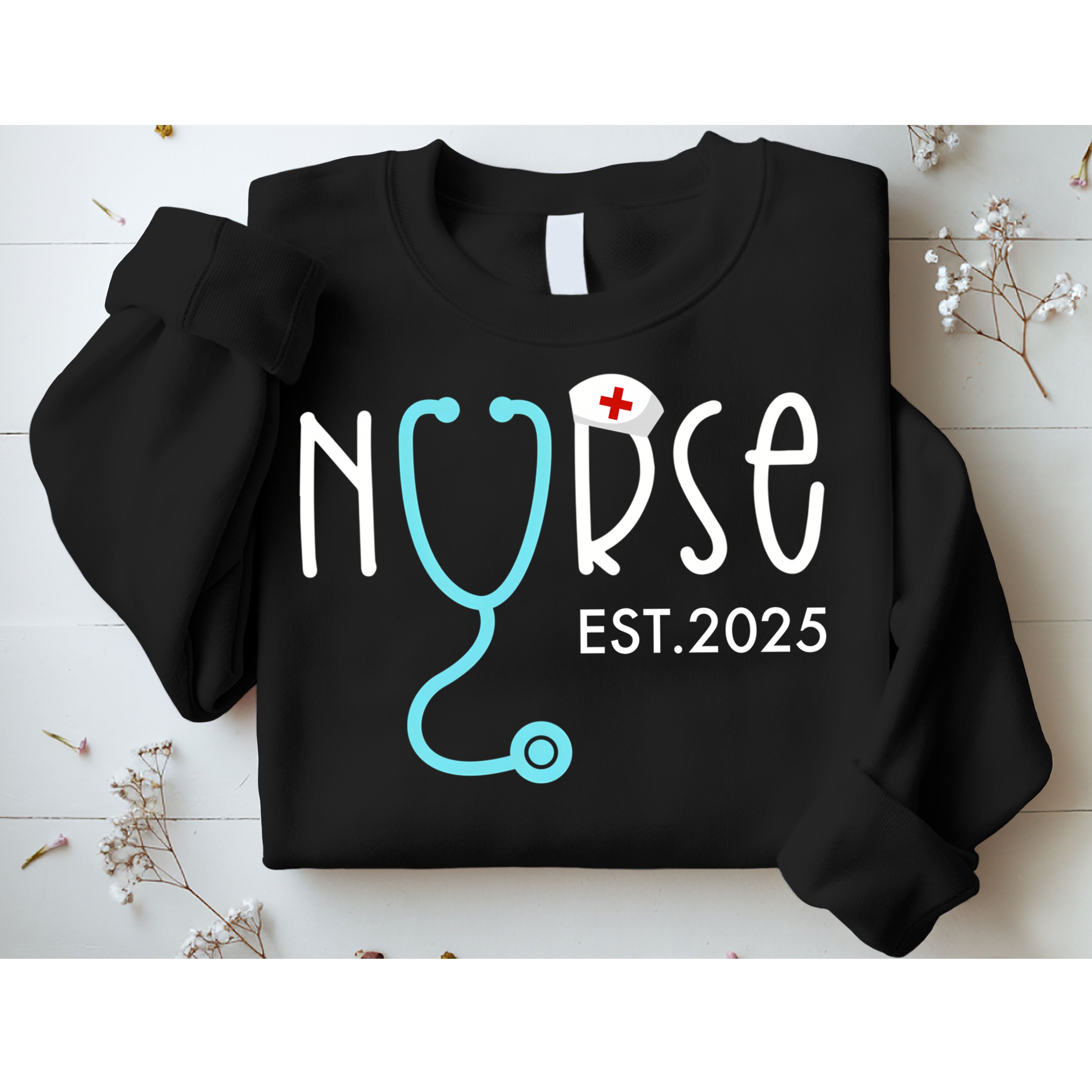 New Nurse Est 2025 Sweatshirt