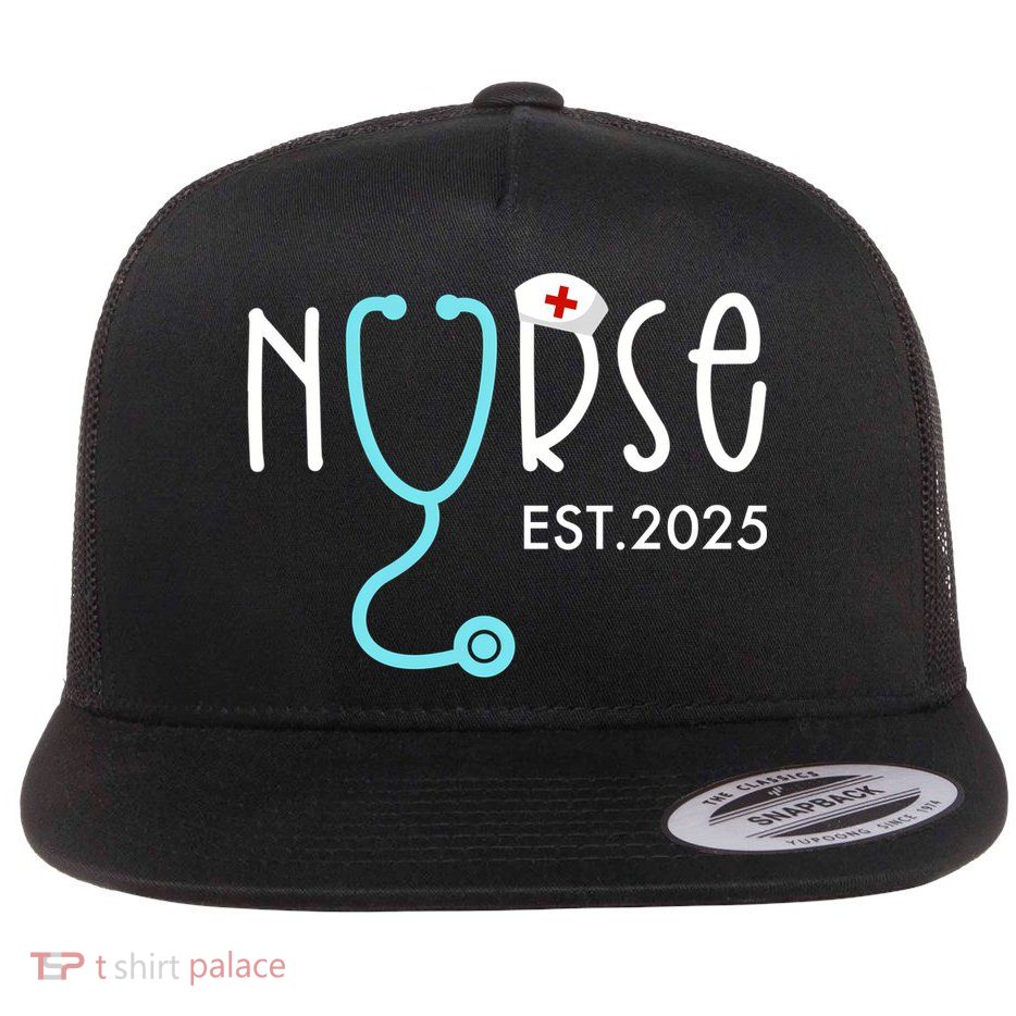 New Nurse Est 2025 Flatbill Hat