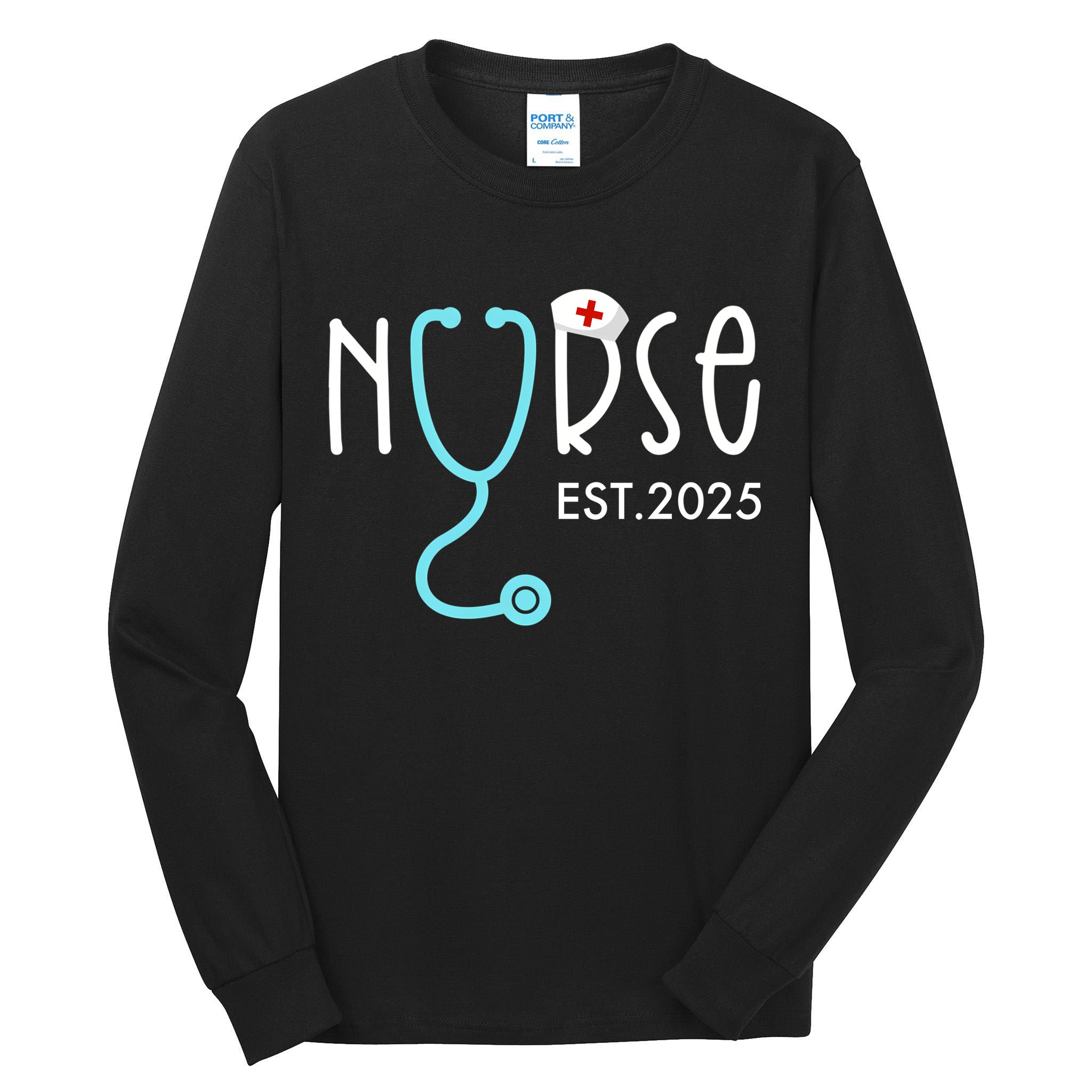 New Nurse Est 2025 Tall Long Sleeve T-Shirt