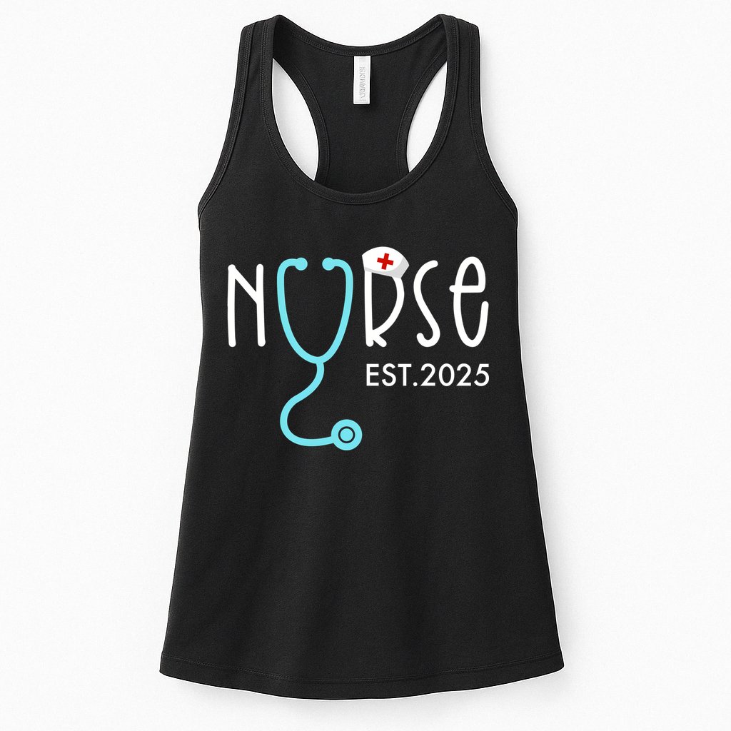 New Nurse Est 2025 Womens Tank Top
