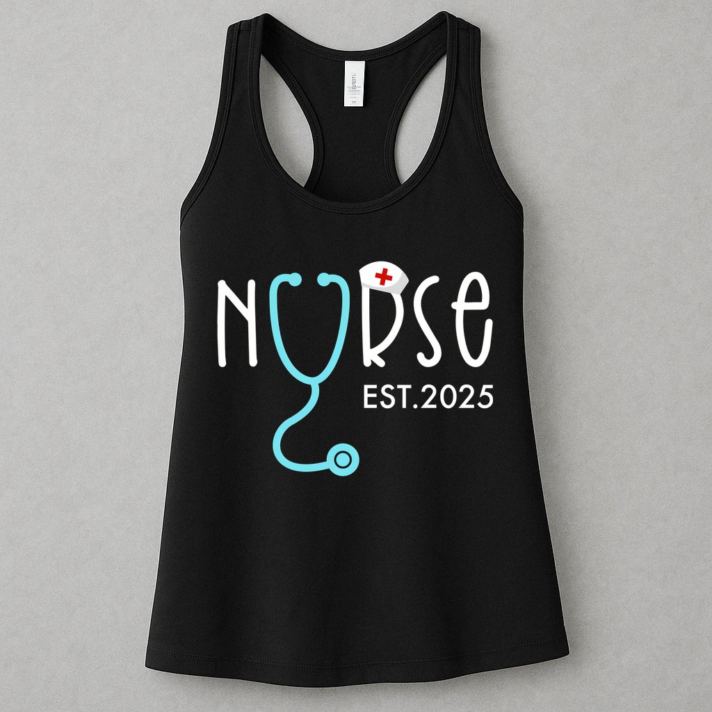 New Nurse Est 2025 Womens Tank Top
