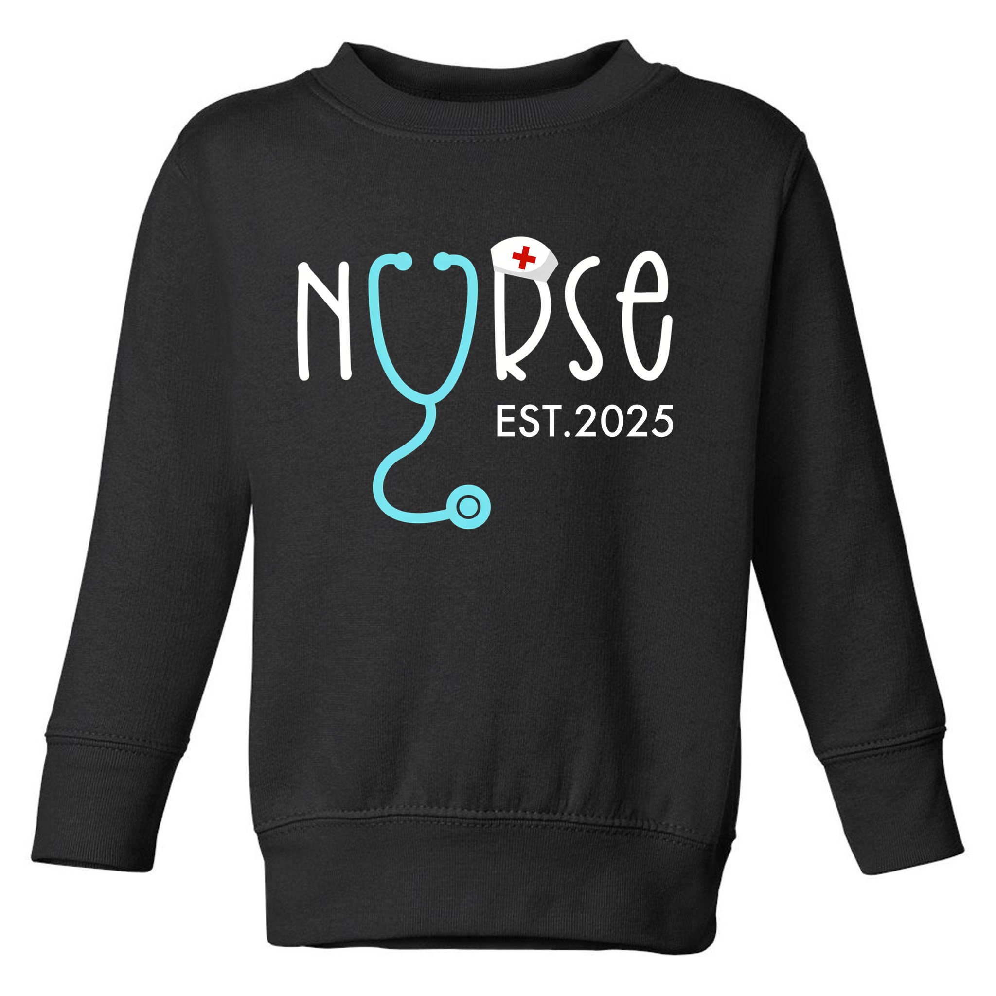 New Nurse Est 2025 Toddler Sweatshirt