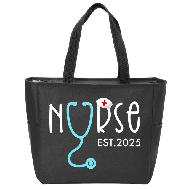 New Nurse Est 2025 Zip Tote Bag