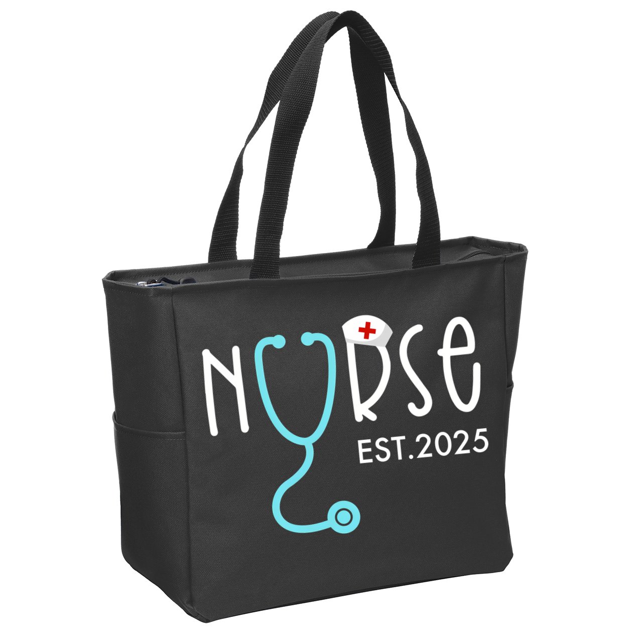 New Nurse Est 2025 Zip Tote Bag
