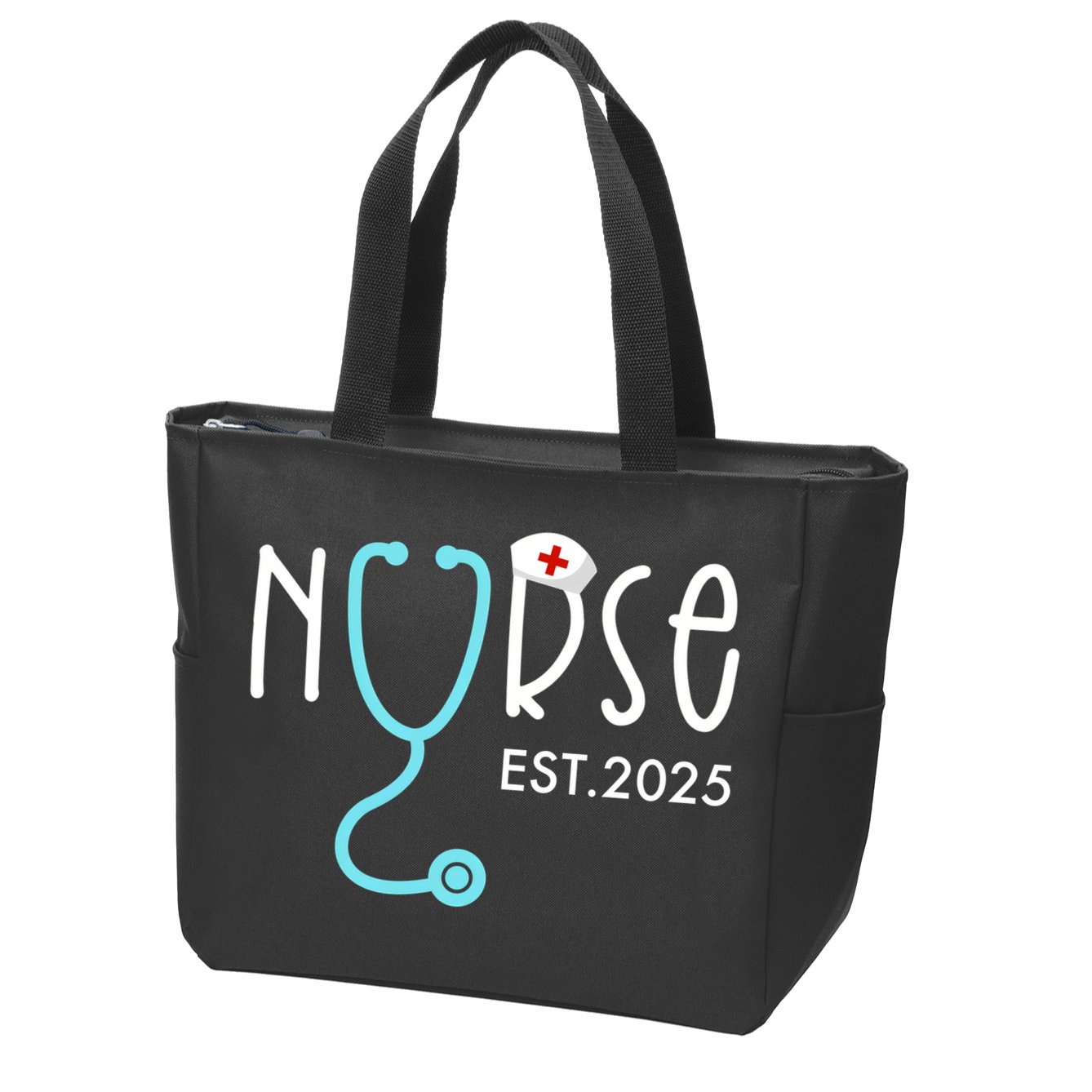 New Nurse Est 2025 Zip Tote Bag