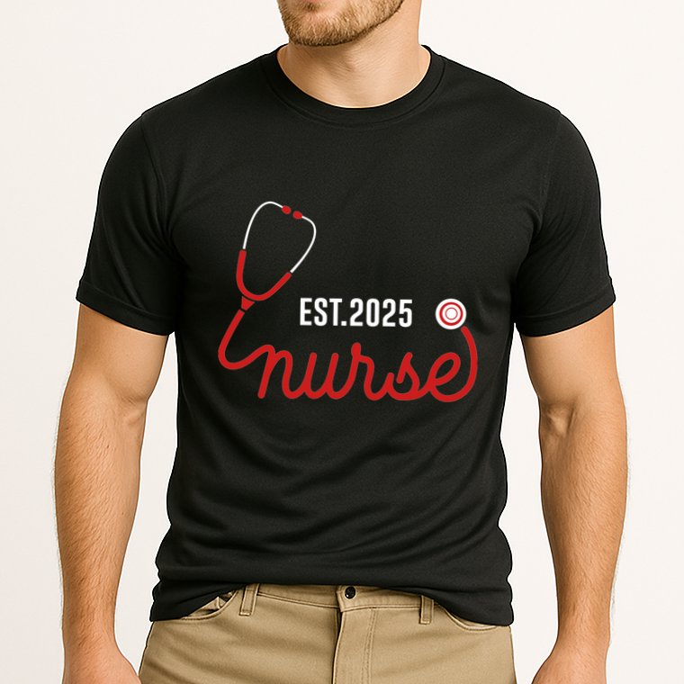New Nurse Est 2025 Rn Nursing School Graduation Graduate Bsn Cooling Performance Crew T-Shirt
