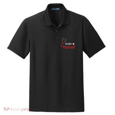 New Nurse Est 2025 Rn Nursing School Graduation Graduate Bsn Dry Zone Grid Polo