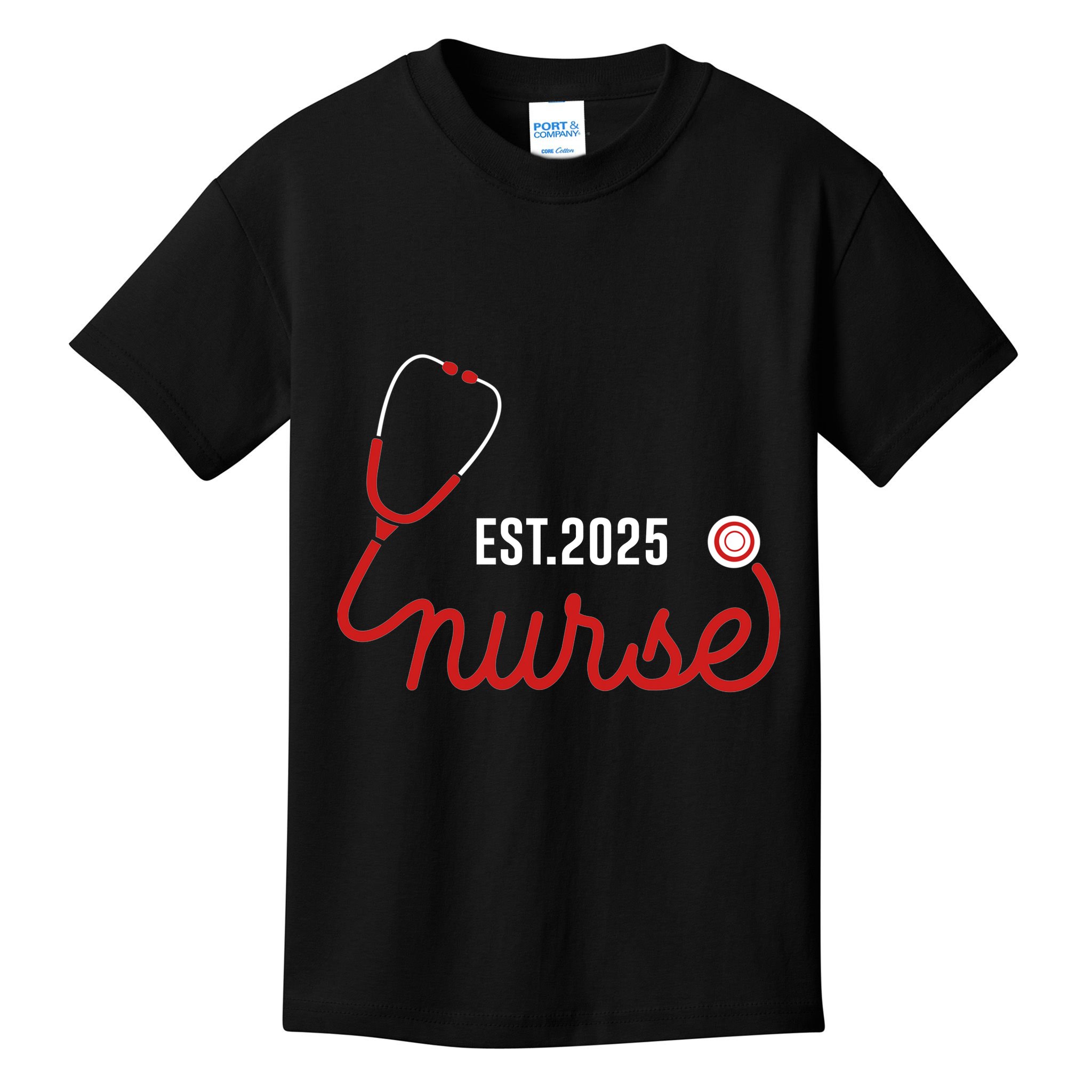 New Nurse Est 2025 Rn Nursing School Graduation Graduate Bsn Kids T-Shirt