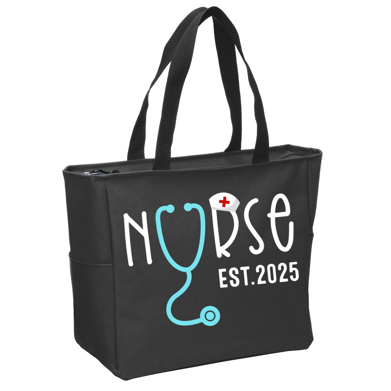 New Nurse Est 2025 Zip Tote Bag