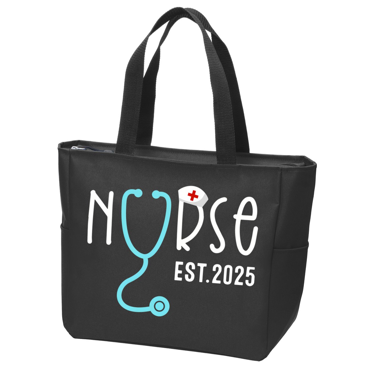 New Nurse Est 2025 Zip Tote Bag