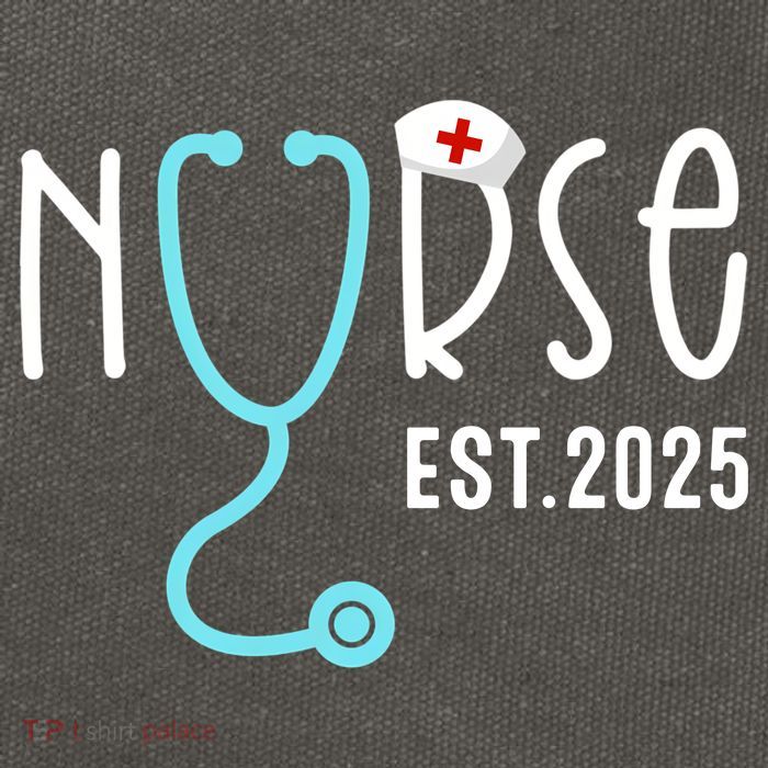 New Nurse Est 2025 Cotton Canvas Backpack