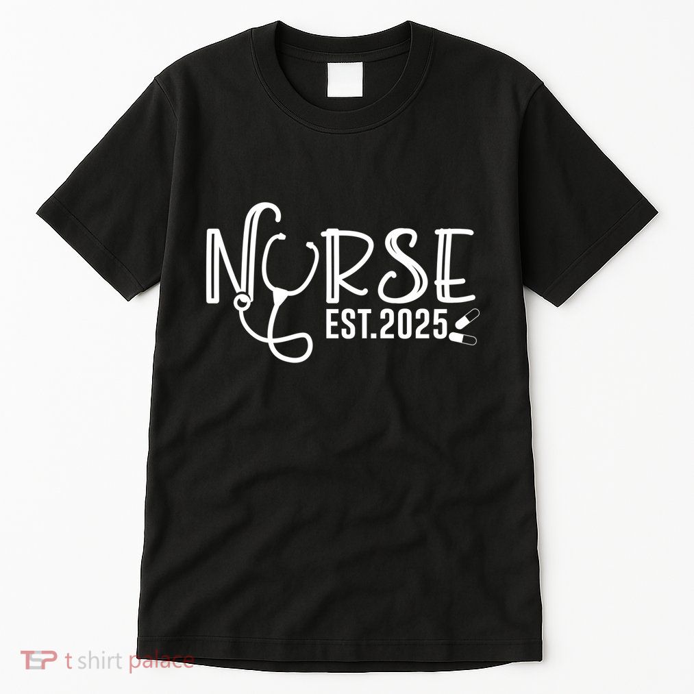 New Nurse Est 2025 Rn Nursing School Graduation Graduate Bsn Tall T-Shirt