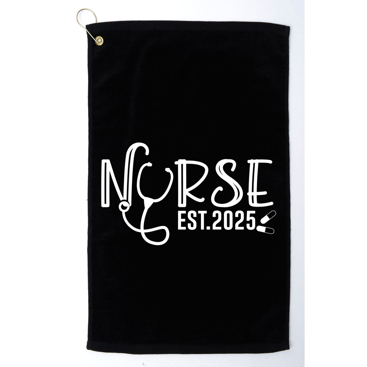 New Nurse Est 2025 Rn Nursing School Graduation Graduate Bsn Golf Towel