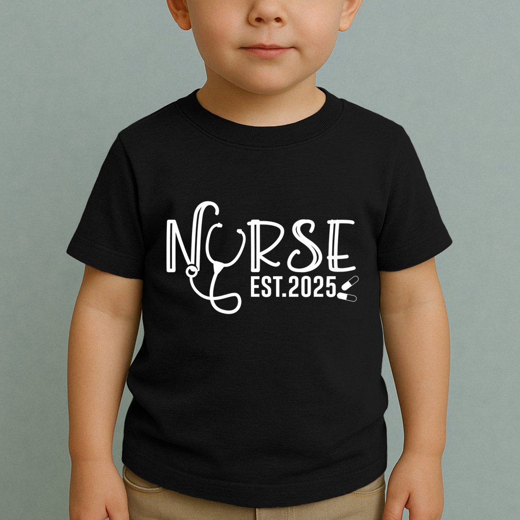 New Nurse Est 2025 Rn Nursing School Graduation Graduate Bsn Toddler T-Shirt