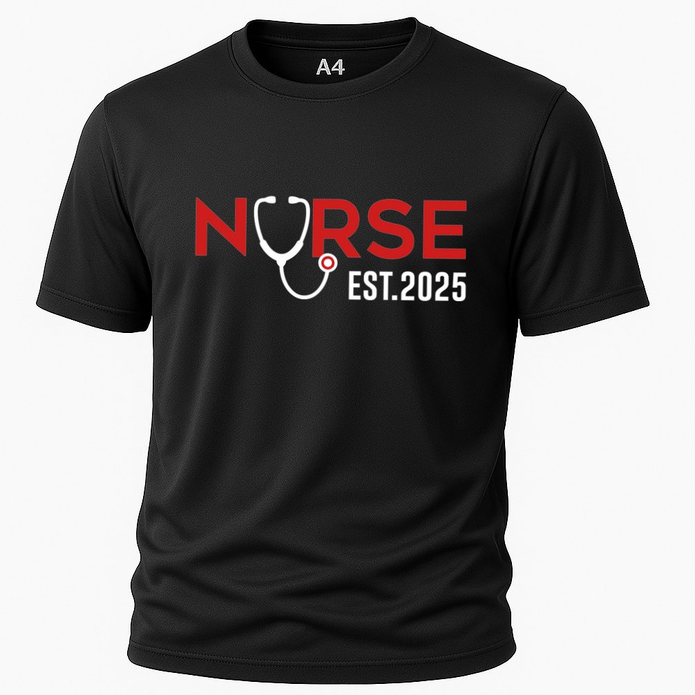 New Nurse Est 2025 Rn Nursing School Graduation Graduate Bsn Cooling Performance Crew T-Shirt