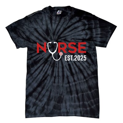 New Nurse Est 2025 Rn Nursing School Graduation Graduate Bsn Tie-Dye T-Shirt