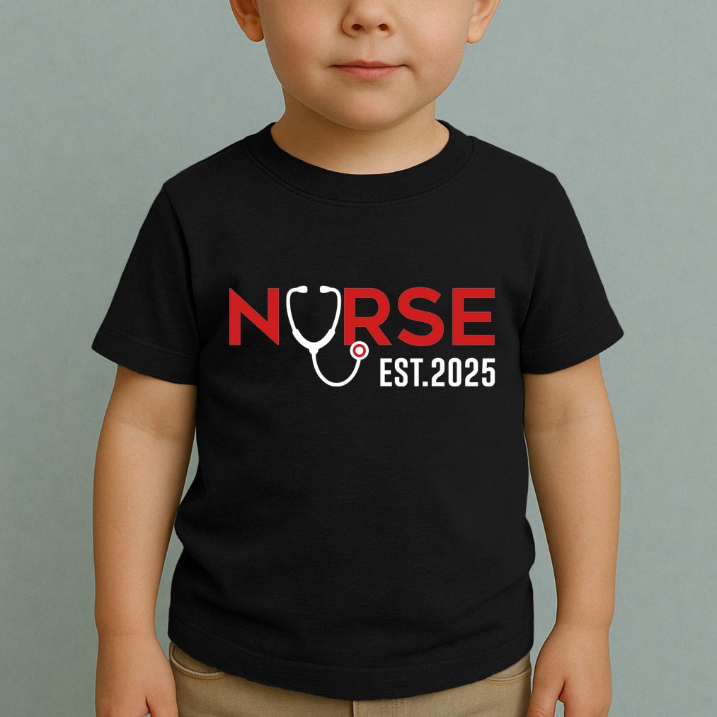 New Nurse Est 2025 Rn Nursing School Graduation Graduate Bsn Toddler T-Shirt