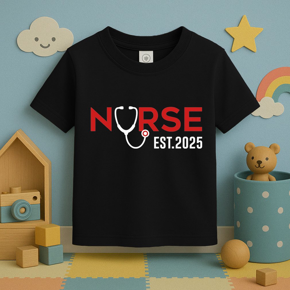 New Nurse Est 2025 Rn Nursing School Graduation Graduate Bsn Toddler T-Shirt