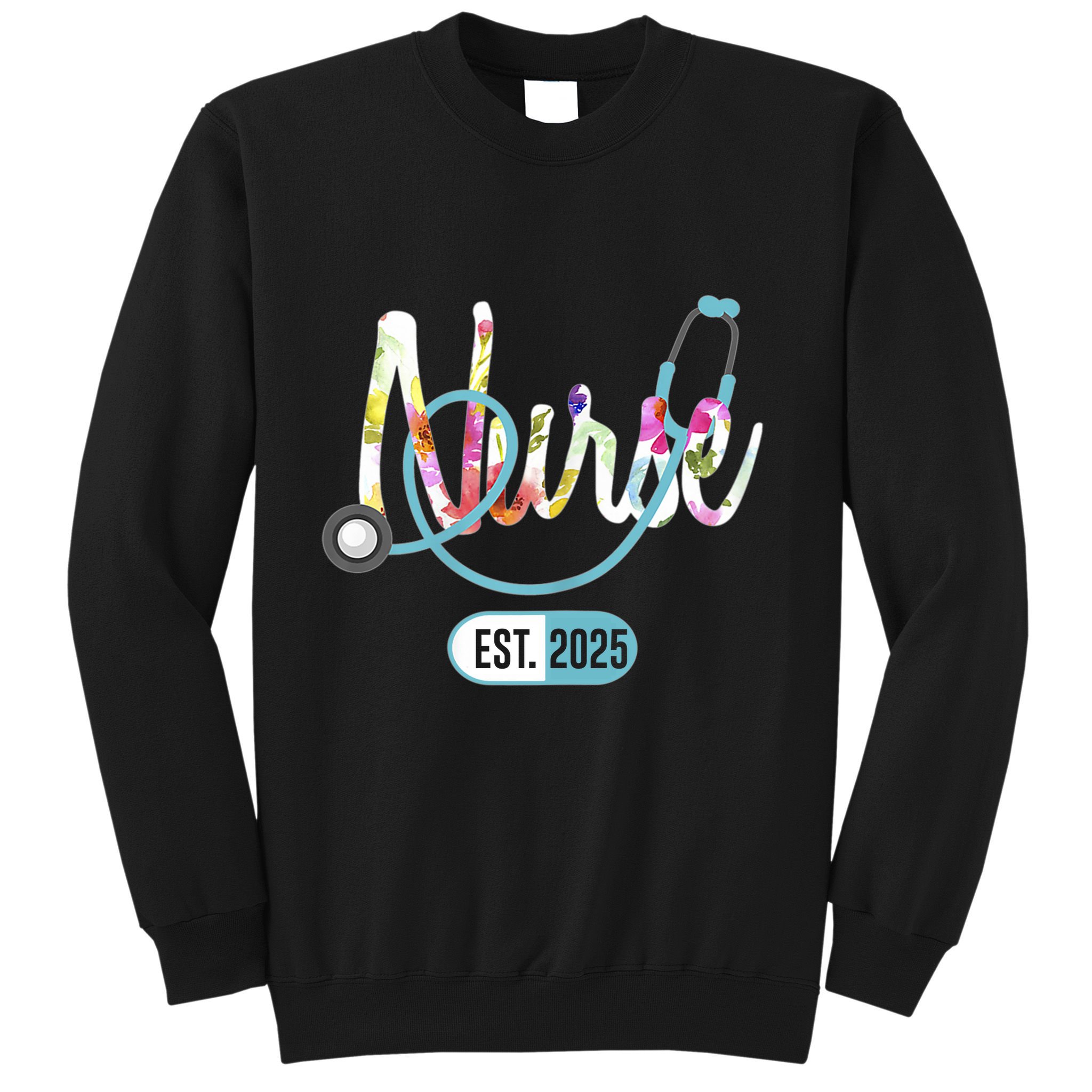 New Nurse Est 2025 Rn Nursing School Graduation Graduate Bsn Sweatshirt